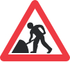 Roadworks sign