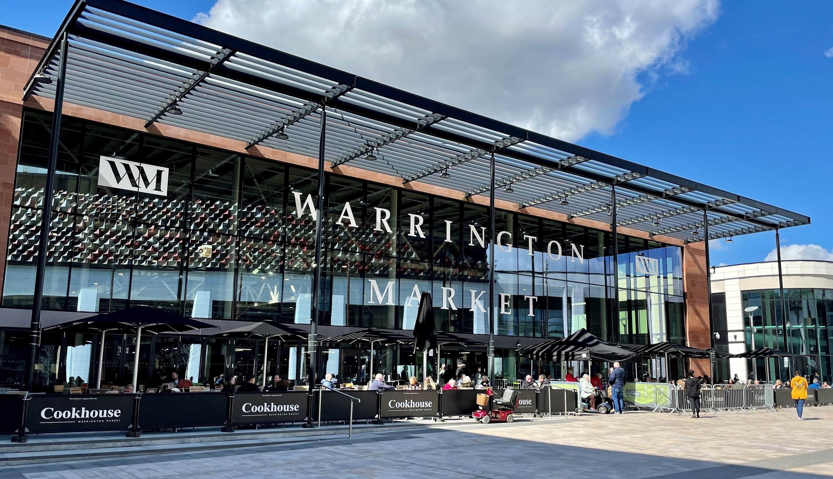 Warrington Market, Time Square, outdoor dining, Cookhouse