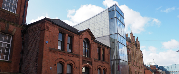 An exterior shot of the Pyramid Arts Centre