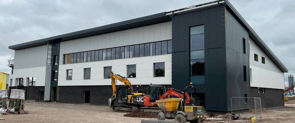 An exterior shot of the Bus fleet depot