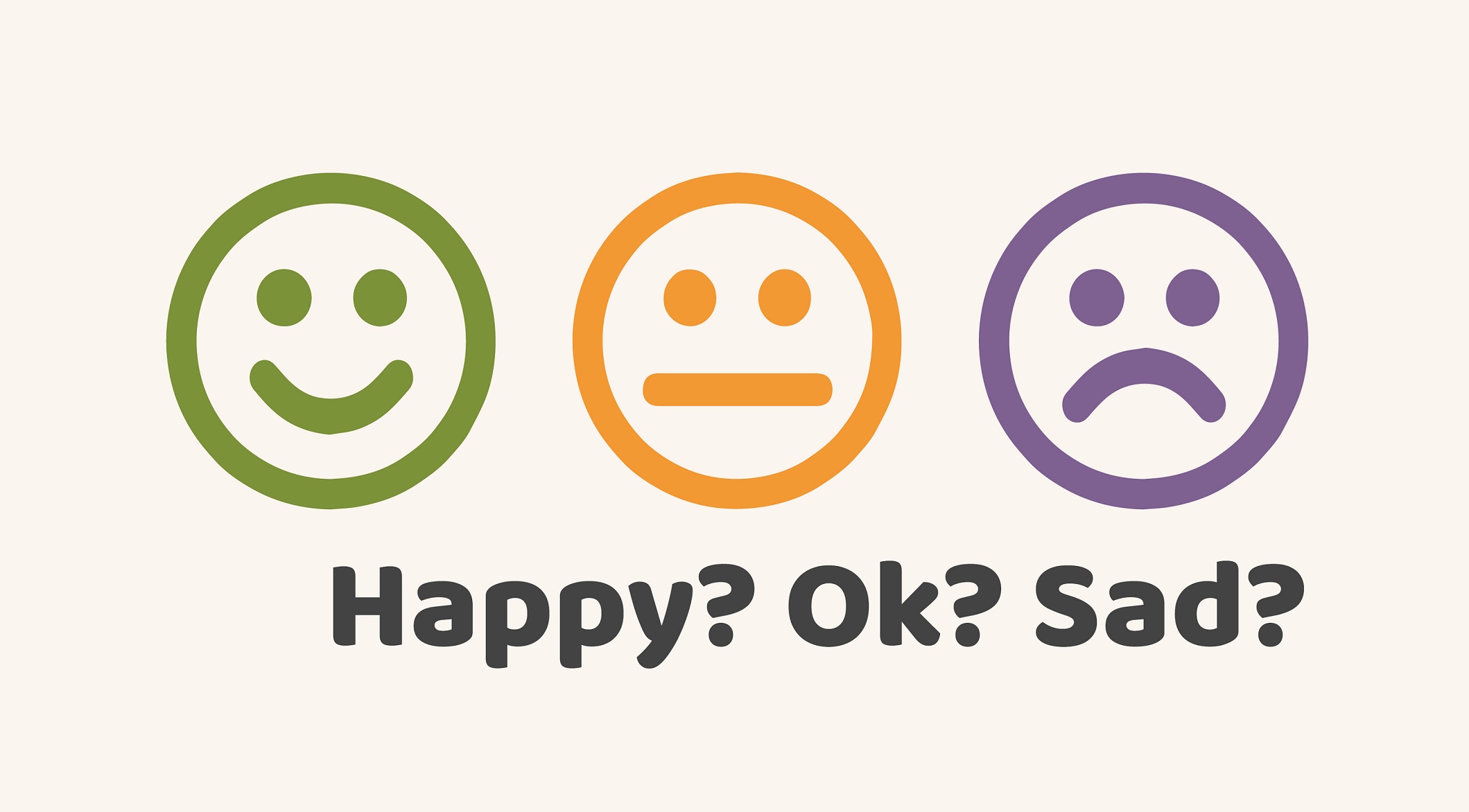 Happy Okay Sad Logo