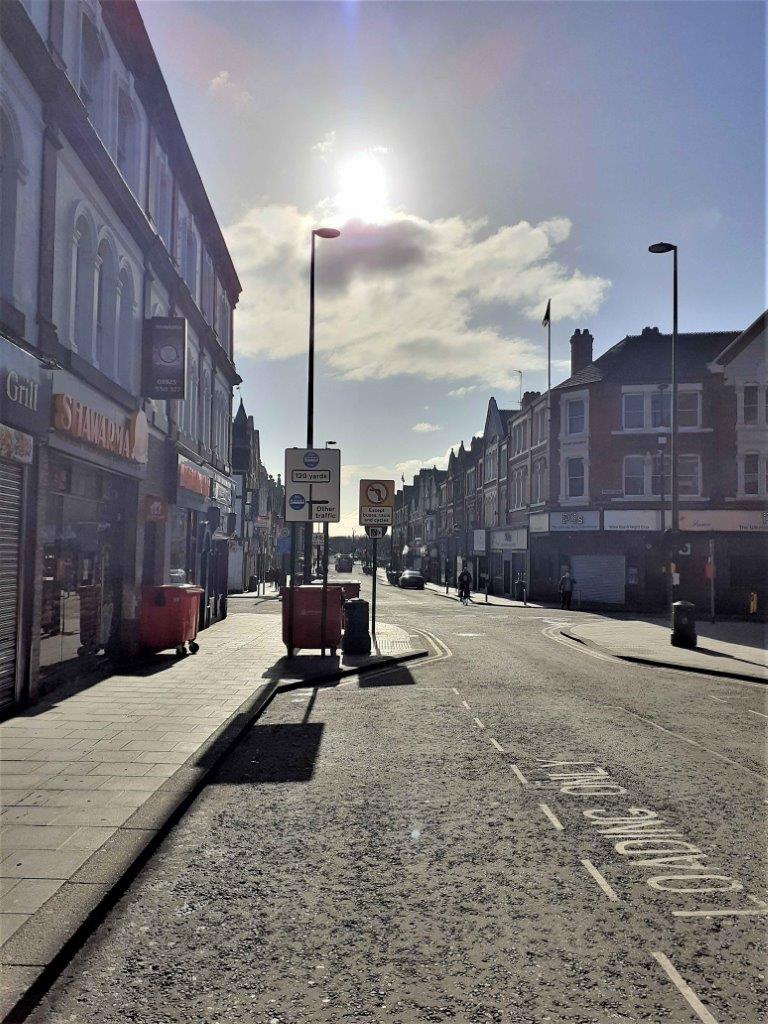 Academy Way bus lane - -  Location of signage on Bridge Street