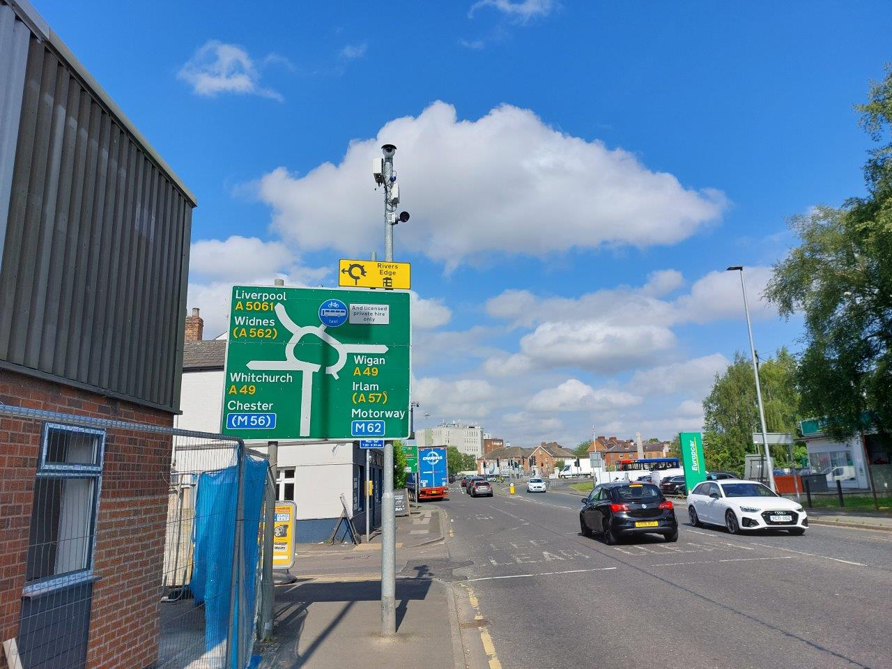 Bridge Street North bus lane - From Knutsford Road