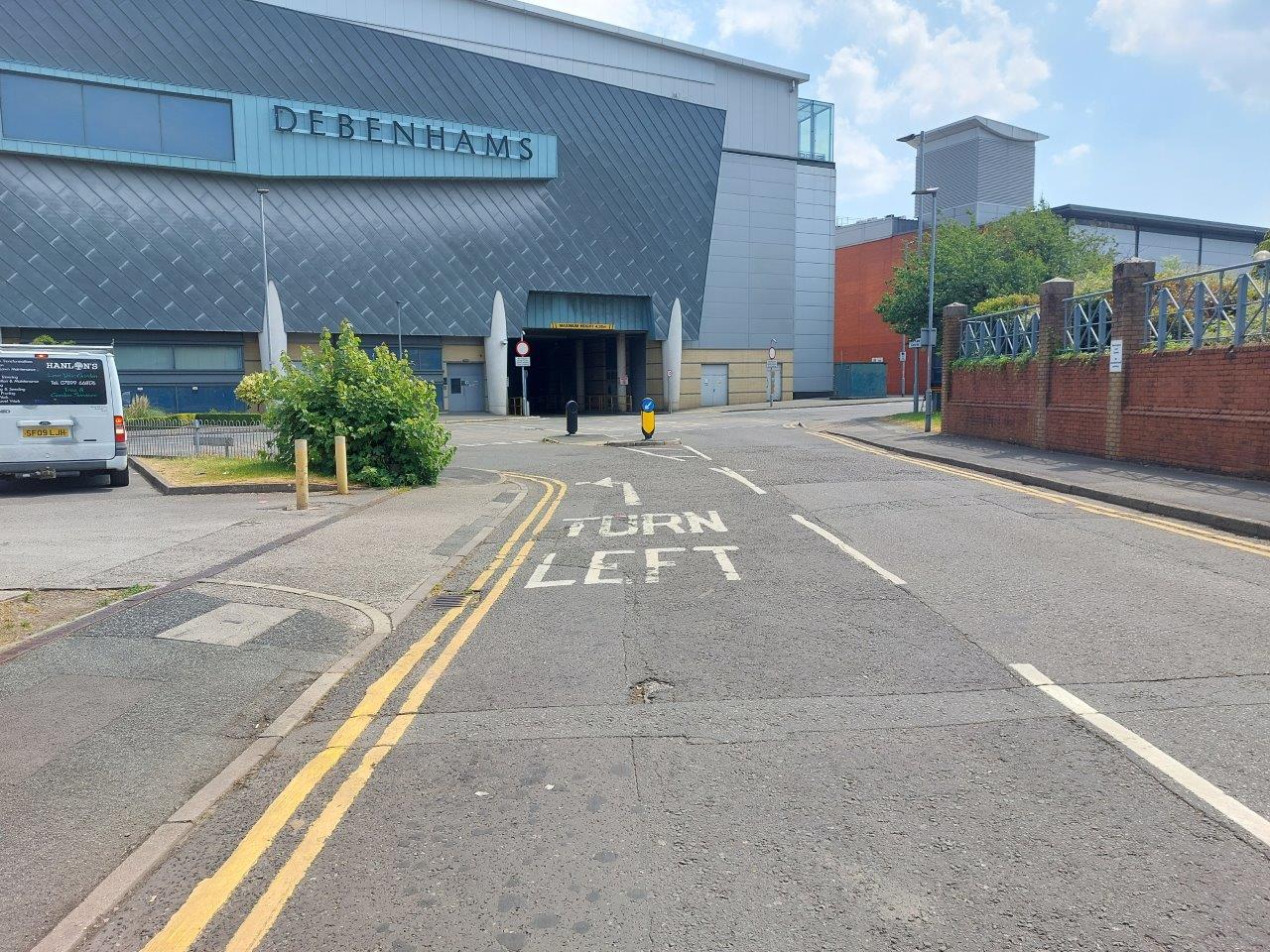 Legh Street bus lane - From Kendrick Street